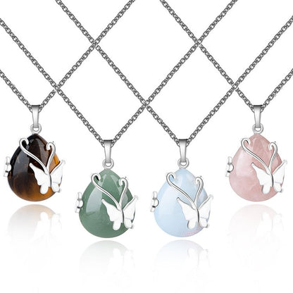 Butterfly Wings Gemstone Necklace