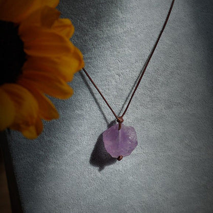 Natural Amethyst Healing Gemstone Neclace