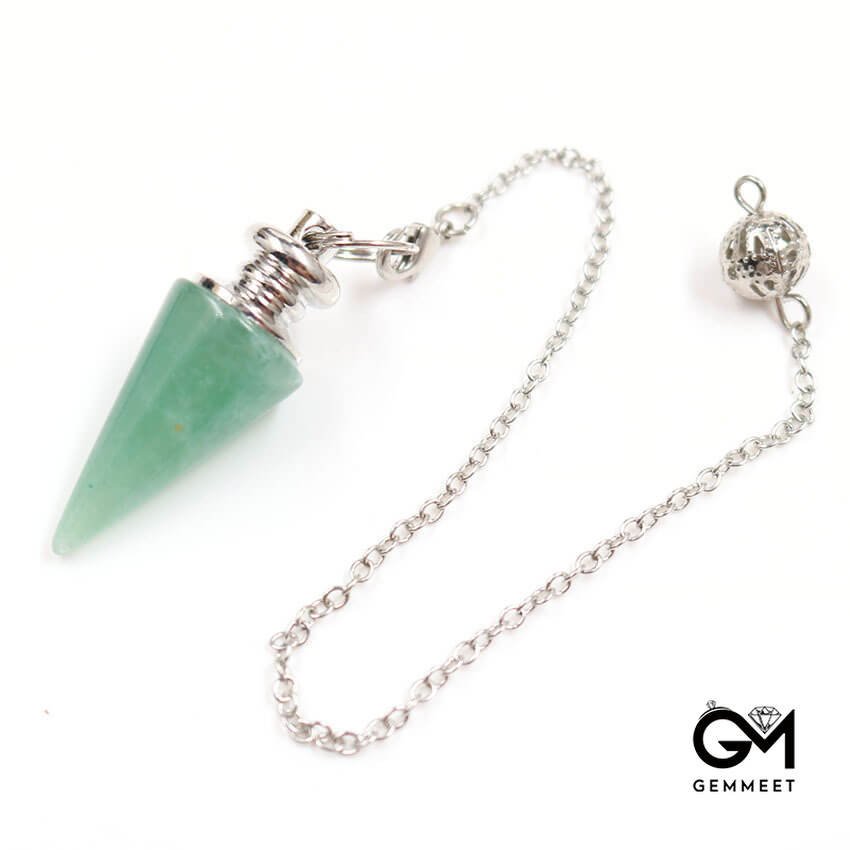 Healing Crystal Bullet Cone Pendant