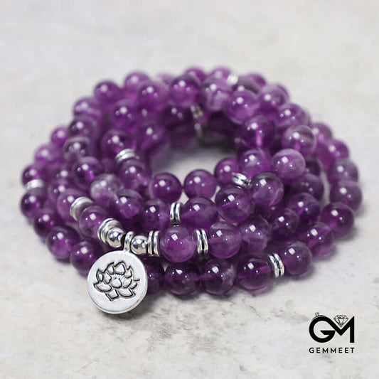 6MM Amethyst Purification Mala Bracelet