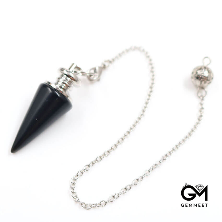 Chakra Healing Crystal Bullet Cone Pendant