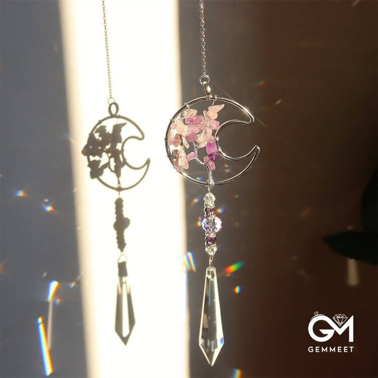 Amethyst Tree Of Life Sun Catcher Wind Chime