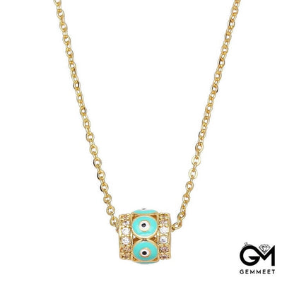 Turkish Evil Eye Hip Hop Pendant Necklace Price