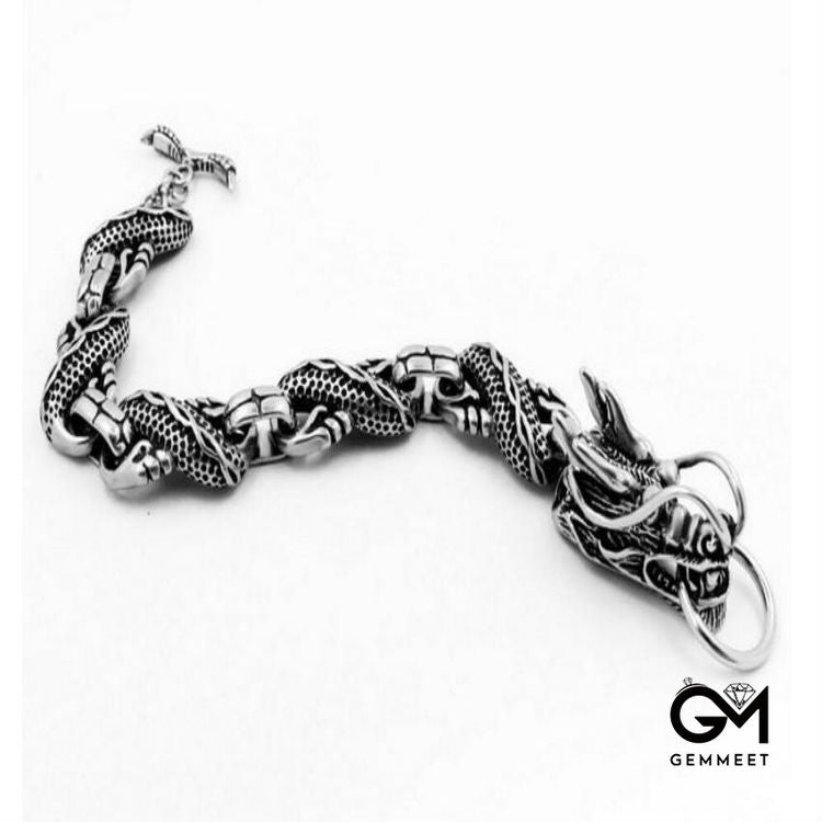 Vintage Personality Alloy Dragon Bracelet