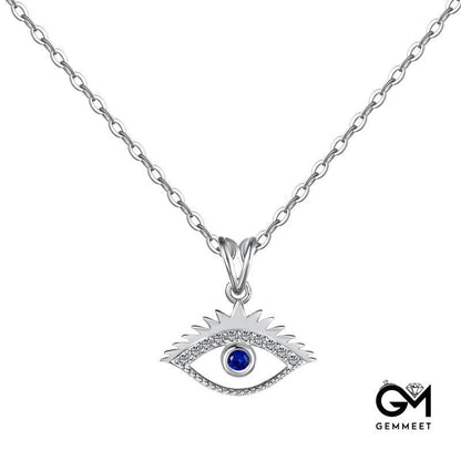 S925 Silver Devil's Eye Necklace