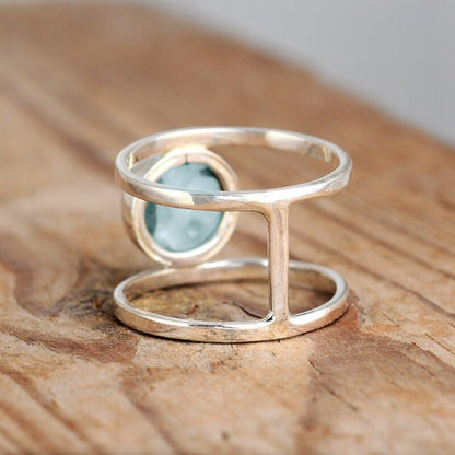 Preorder: 2 Layers Larimar Boho Ring