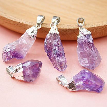 Delicate Natural Amethyst Irregular Necklace