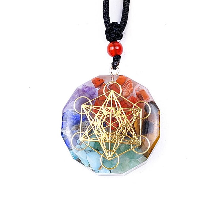 Chakra Hexagram Symbol Yoga Necklace