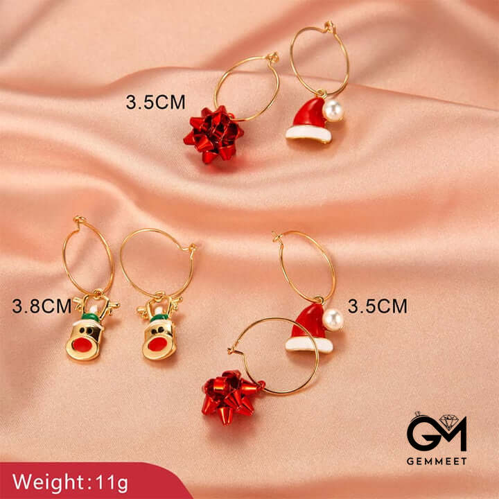 Creative Christmas Atmosphere Earrings