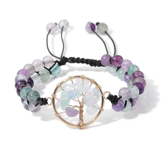 6mm Beads Double Braided Tree Of Life Bracelet