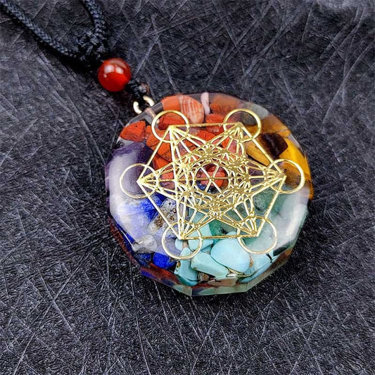 Chakra Hexagram Symbol Yoga Necklace