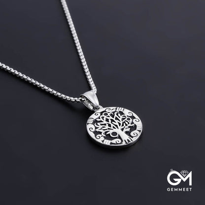 Tree of Life Stainless Steel Necklace