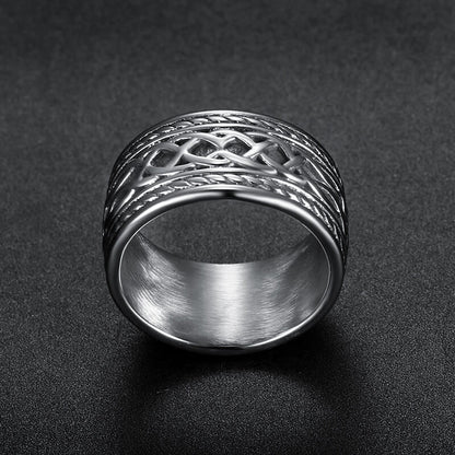 Personality Celtic Twist Ring Stainless Steel Ring