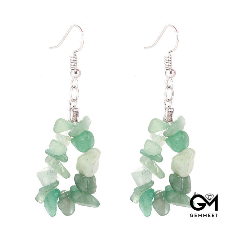 Crystal Simple Macadam Beaded Earrings