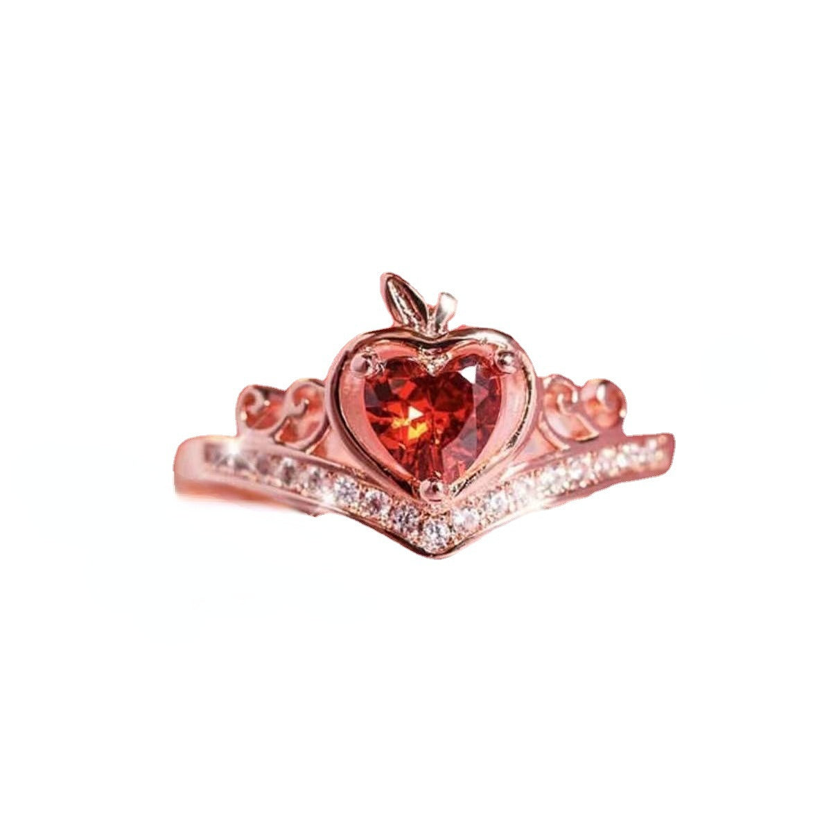 Snow White - Ruby Apple Eternity Ring