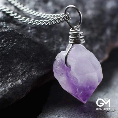 Random Amethyst Gemstone Neclace