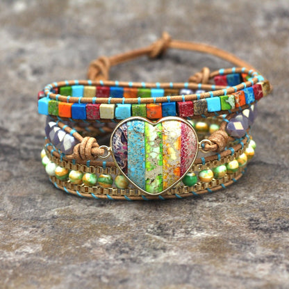 Bohemian Rainbow Combination Multi-Layer Bracelet