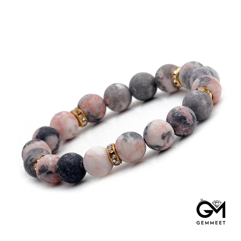 Rodo Stone Frosted Bead Bracelet